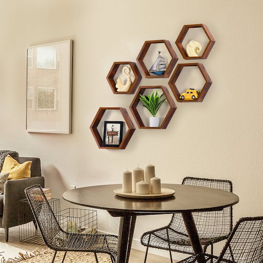 NEX™ Hexagon Floating Shelf Set
